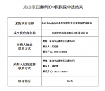 樂(lè)山市五通橋區(qū)中醫(yī)醫(yī)院生日蛋糕券中選結(jié)果